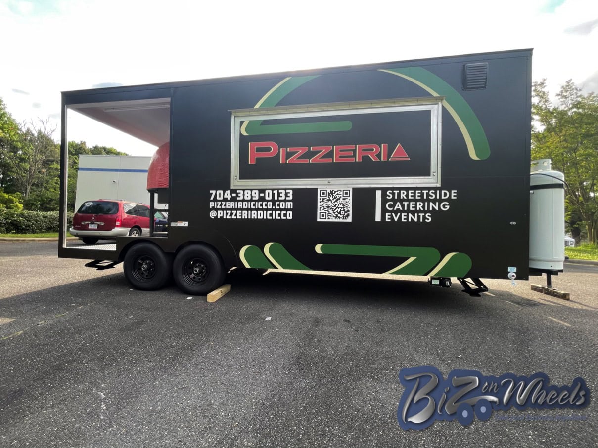 Pizza Trailer Fired Brick Gas/Wood Oven - Food trucks Concession ...